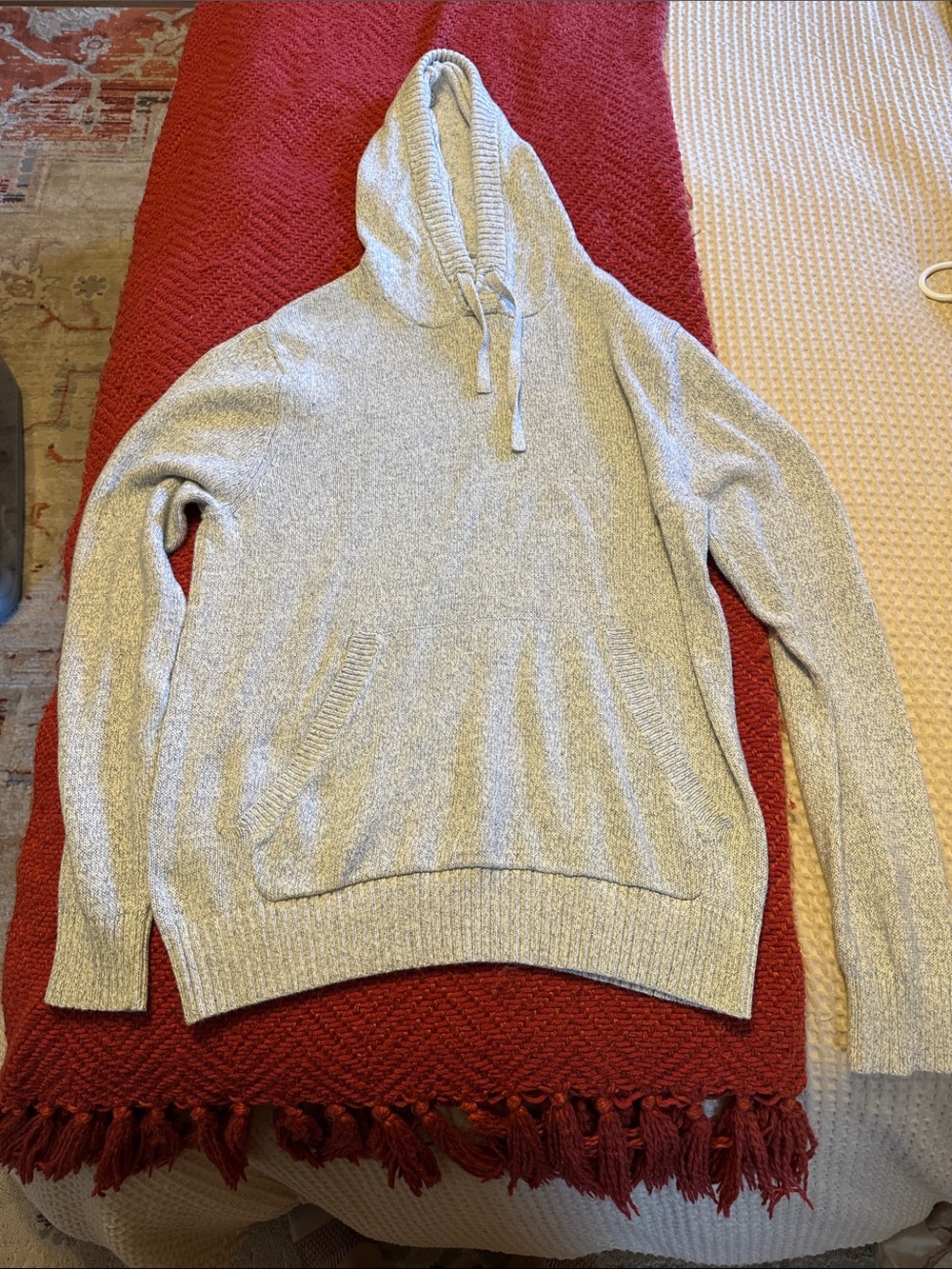 Goodfellow & Co Light Gray Crewneck Hoodie Sweater